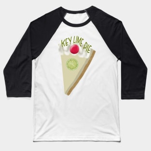 Key Lime Pie on Pink Baseball T-Shirt